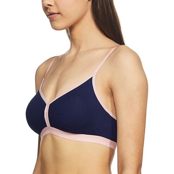 Van Heusen Women’s Wireless Non-Padded Beginners Bra – Plush Back Elastic, 4-Way Stretch